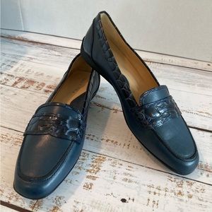 Sesto Meucci Loafers Navy Blue Flats Women’s 7 M